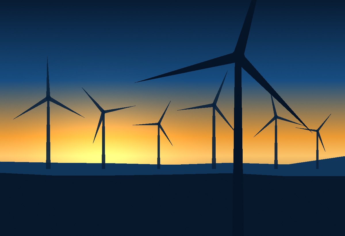 Wind energy illustration